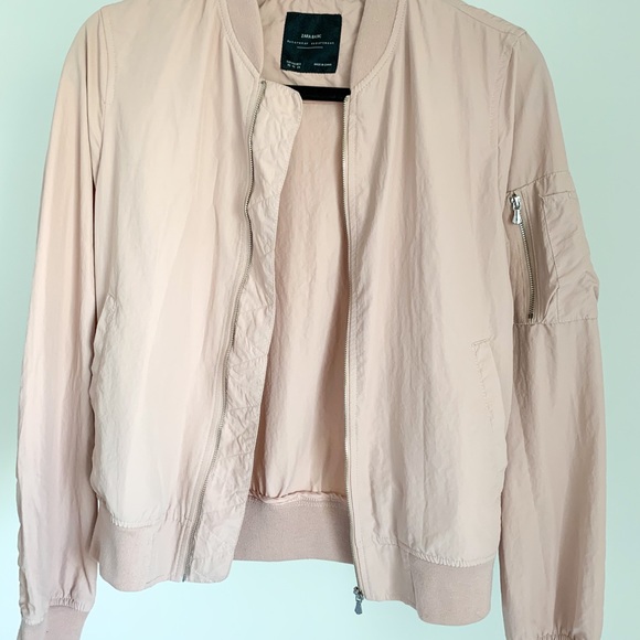 Zara Basic Pink Bomber - Picture 2 of 2